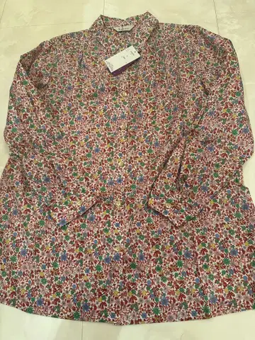 Savoir 리버티 프릴 꽃무늬 긴팔 셔츠