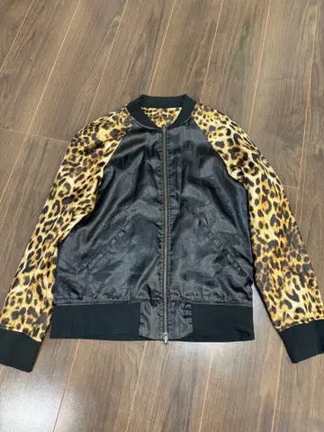 레오파드 표범 무늬 리버서블 자켓