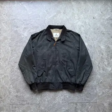 troy bros 짧은 기장 스웨이드 가죽 스윙탑 해링턴 자켓