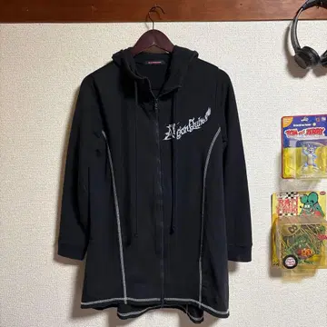 ALGONQUINS 스컬 헤이세이 Y2K 지퍼 후드티