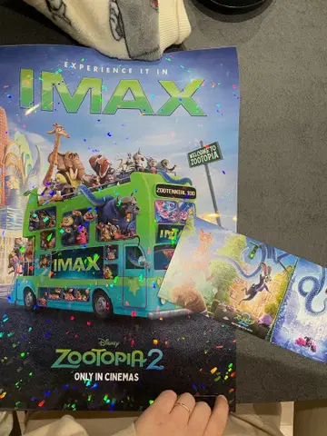 새상품급 주토피아2 IMAX 포스터 입장 혜택 세트