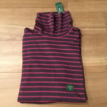 새상품 엘엘빈 L.L.Bean 피마 터틀넥 보더 긴팔