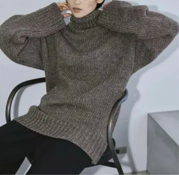 TODAYFUL 헤비 터틀 니트 그레이지
