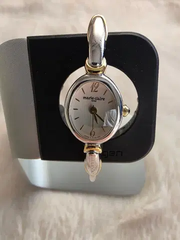 marie claire 실버 아날로그 손목시계