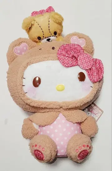 헬로키티 딸기 신문 645호 콜라보레이션 페어 봉제 인형