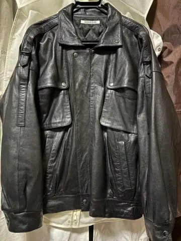 SEVEN BY SEVEN 블랙 가죽 자켓 S 사이즈