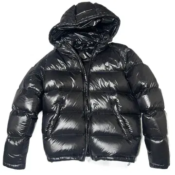 ZARA 블랙 다운 자켓 후드 부착