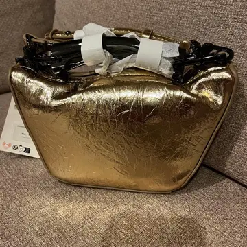 [새상품] ZARA 2WAY 미니 숄더 골드