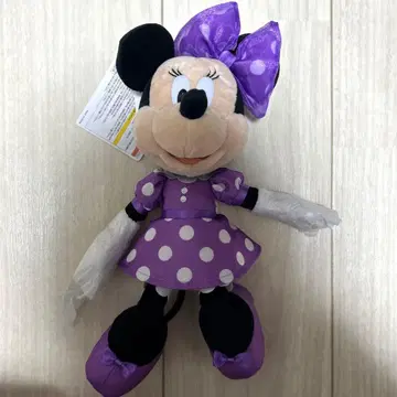 디즈니 리조트 미니의 날 봉제 인형 참 보라색 퍼플 미니