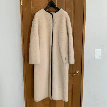 프레이 아이디 무스탕 코트 파이핑