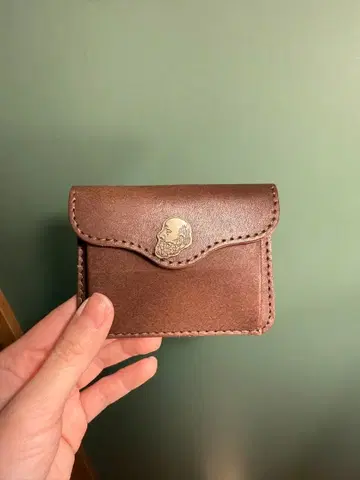 brown brown 카드 케이스 코인 케이스 소가죽