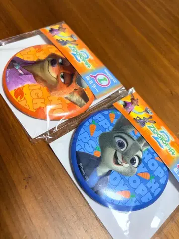 제일복권 주토피아 2 핀 배지 세트 닉 주디