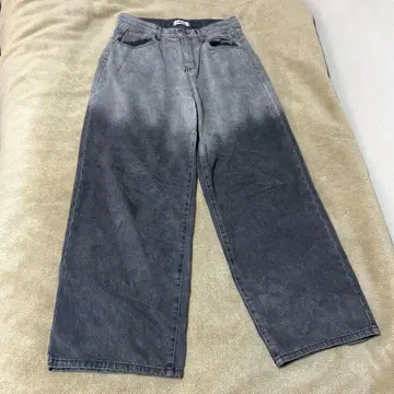 그라데이션 와이드 데님 팬츠