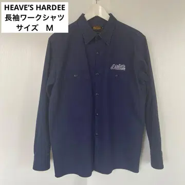 HEAVEN'S HARDEE 긴팔 워크 셔츠 M 네이비