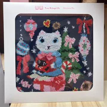 키타기시 유미 애프터눈 티 셔닐 직조 미니 타월 손수건