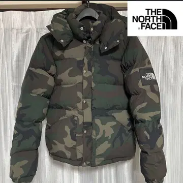 THE NORTH FACE 카모플라쥬 다운 자켓 후드 있음