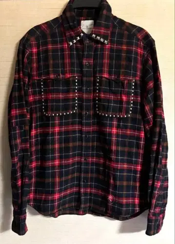 UNIFORM EXPERIMENT 스터드 플란넬 셔츠 soph. 소프