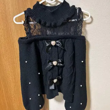 지뢰계 양산형 스나계 니트 상의