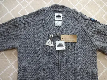 울 손뜨개질 가디건 네팔제 L 사이즈 미사용품