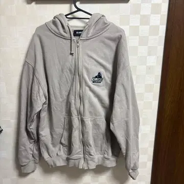 XLARGE 베이지 풀 집업 후드티