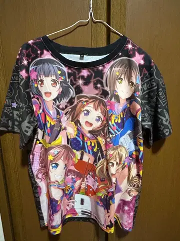 BanG Dream! Poppin' Party 풀 그래픽 T셔츠 M