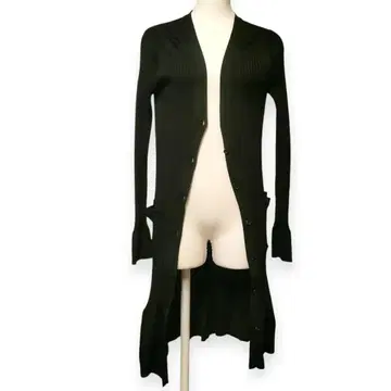 CalvinKLEIN 캘빈클라인 플라티나 블랙 롱 가디건