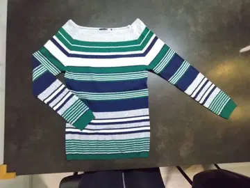 MACPHEE 맥피 랜덤 리브 보트넥 풀오버 S 울