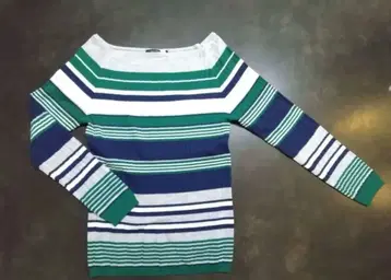 MACPHEE 맥피 랜덤 리브 보트넥 풀오버 S 울