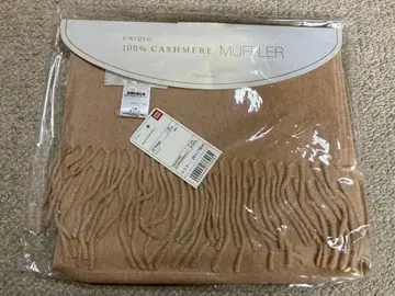 [ 미사용 ] UNIQLO 유니클로 캐시미어 100% 머플러 베이지