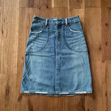 [ TSUMORI CHISATO ] 데님 미디 스커트