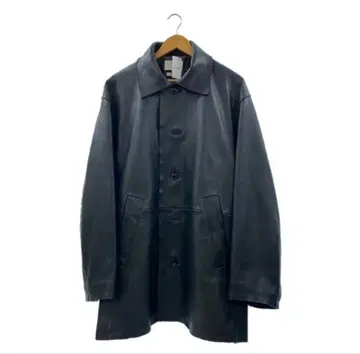 yoke Cut Off Leather Car Coat 3