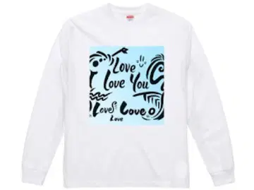 111 오픈 엔드 T셔츠 귀여운 LOVE 단후와