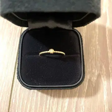 agete K10 골드 다이아몬드 반지