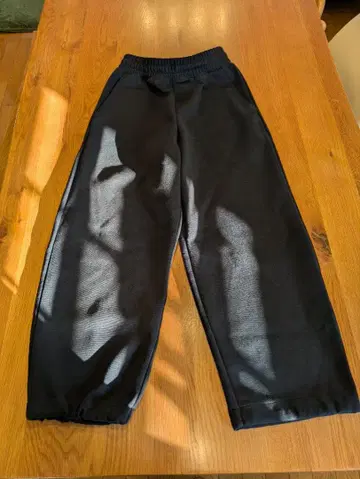 유니클로 C 맨투맨 와이드 팬츠 XS 블랙 블랙 표시 사이즈