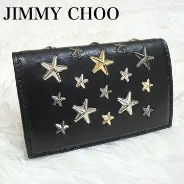 새상품급 지미추 스타 스터드 실버 골드 카드 케이스 블랙