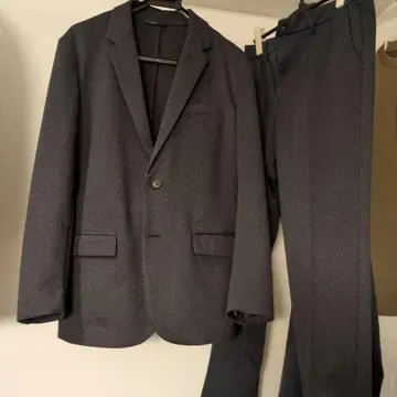 네이비 캐주얼 수트 세트 투팬츠