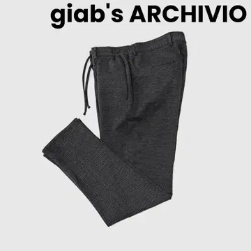 giabs 자브스 마사초 영구 크리즈 헤링본 저지 팬츠