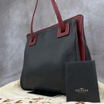 [ 양품 ] 델보 숄더백 숄더 가죽 빈티지 블랙