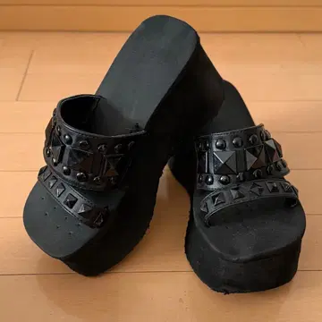 DEMONIA(데모니아) 고스 펑크 스타일 통굽 샌들 FUNN-18