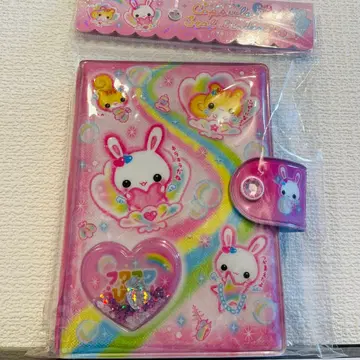 [미개봉 새상품] 후와후와 라비짱 씰북 씰 바인더 핑크 씰