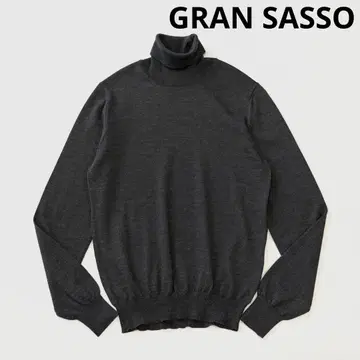 GRAN SASSO 그랑사쏘 울 하이 게이지 터틀넥 니트