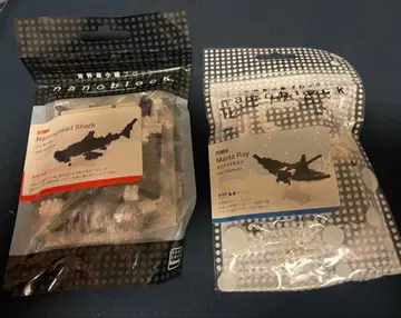 나노블록 쥐가오리 & 귀상어 세트