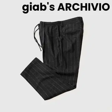 giabs(지아브스) 마사초 플란넬 울 스트라이프 팬츠