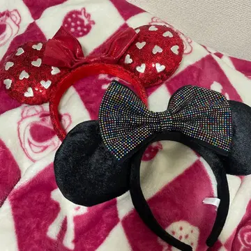 미니 마우스풍 머리띠 2개 세트