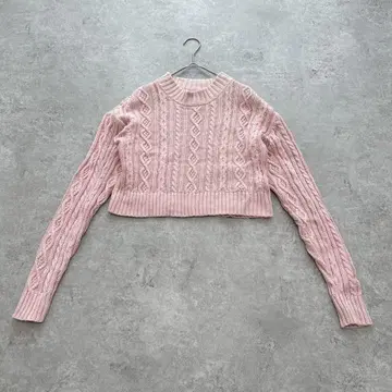 K1543 갭 하이넥 니트 짧은 기장 롱 슬리브 XXS 작음