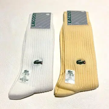 라코스테/삭스/오사와 상회/25~27cm/2족 세트/문자 와니
