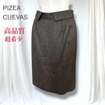 초레어 PIZEA CUEVAS 고급 울 100 타이트 스커트 오피스