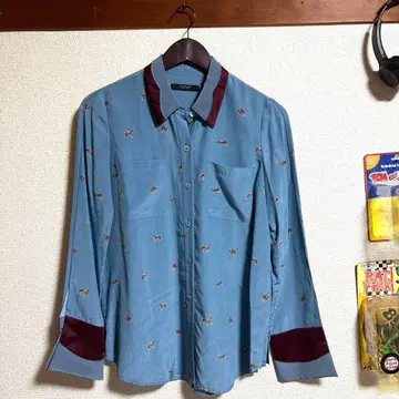 JILL STUART 애니멀 무늬 긴팔 셔츠