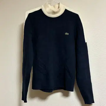 LACOSTE 라코스테 네이비/화이트 긴팔 스웨터 니트 US XS