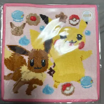 러브러리 바이 페이 포켓몬 피카츄 & 이브이 손수건